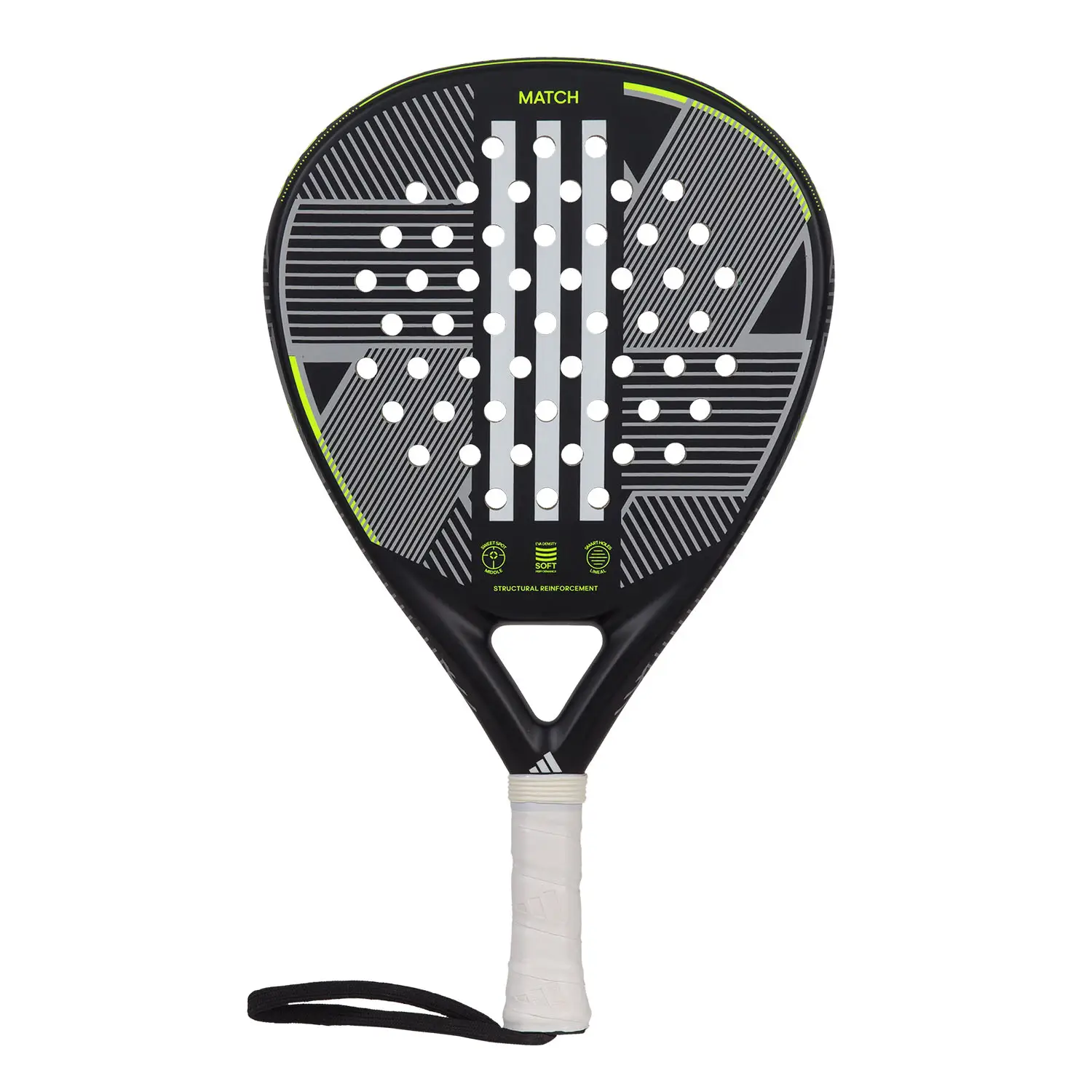 Adidas Match 3.3 Schwarz Lime padel racket