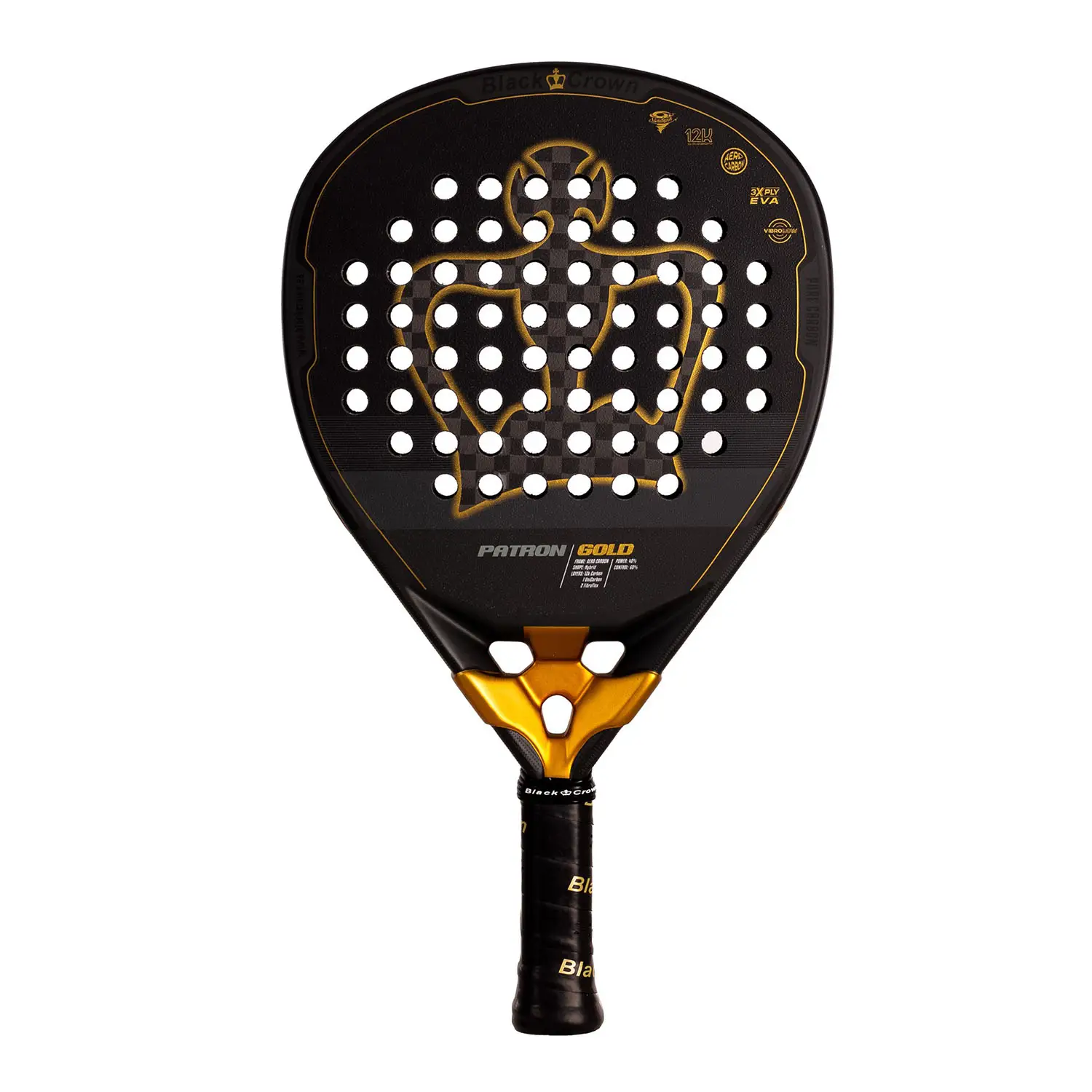 Black Crown Patron Gold 2025 padel racket