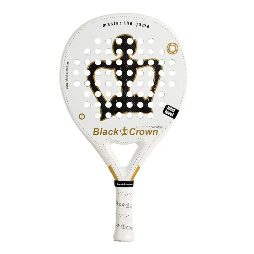 Black Crown Piton White padel racket