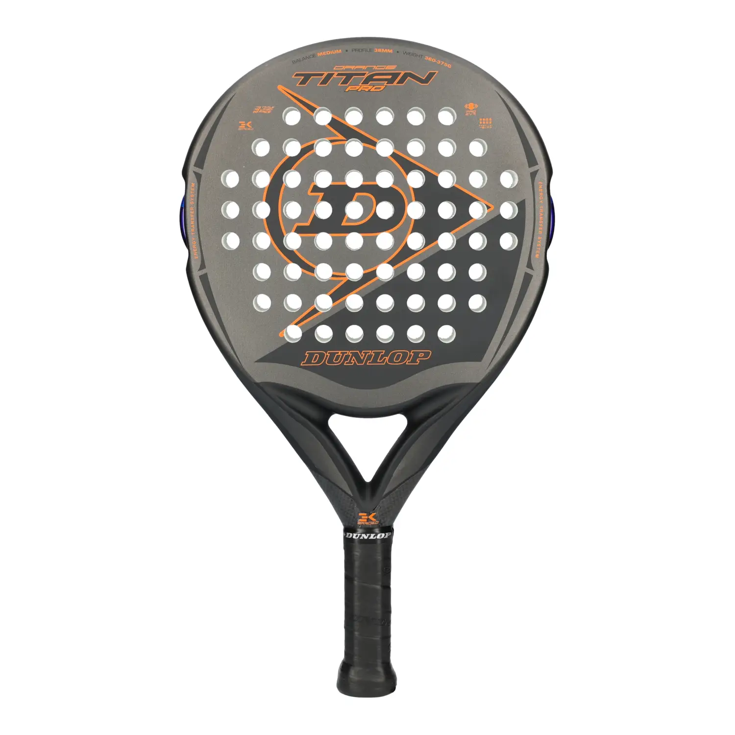 Dunlop Titan Pro Orange padel racket