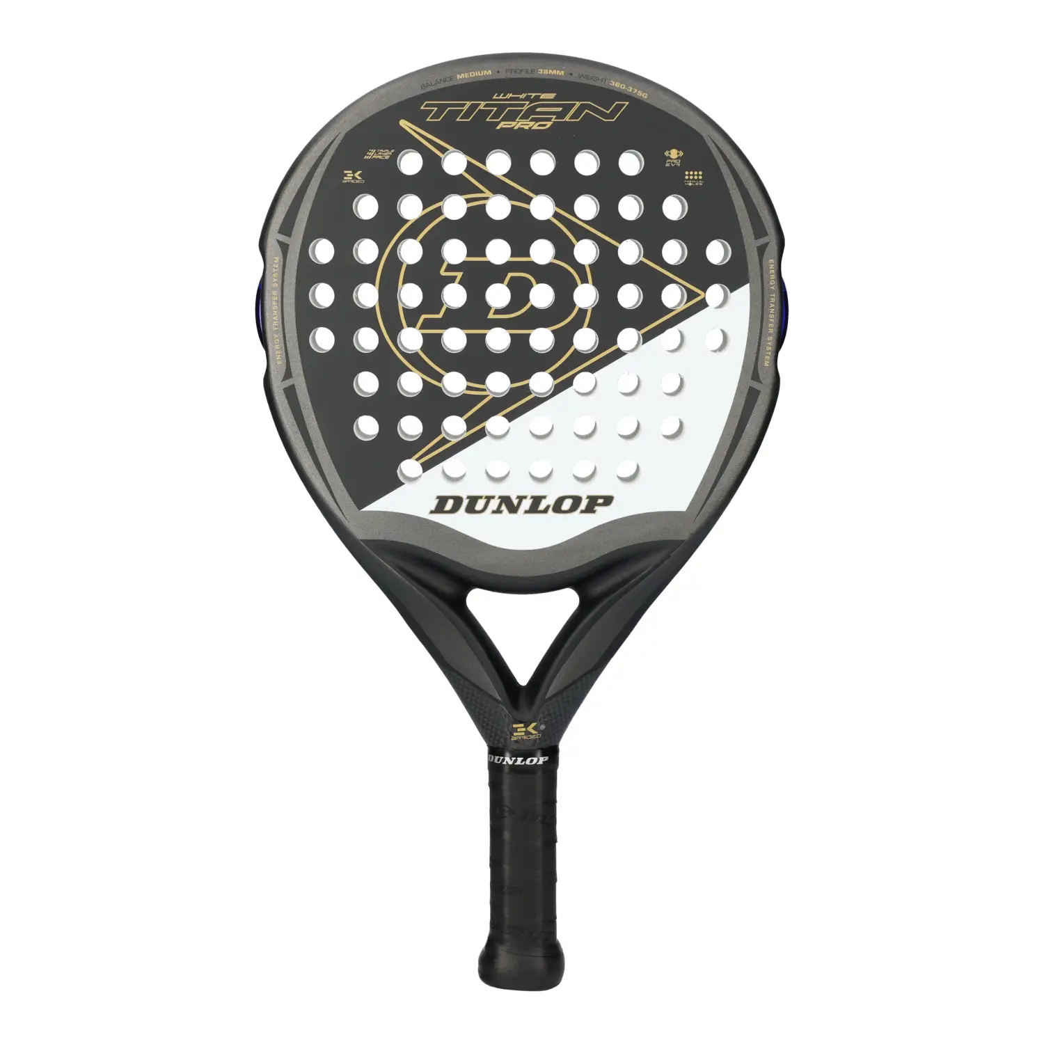 Dunlop Titan Pro Weiss padel racket