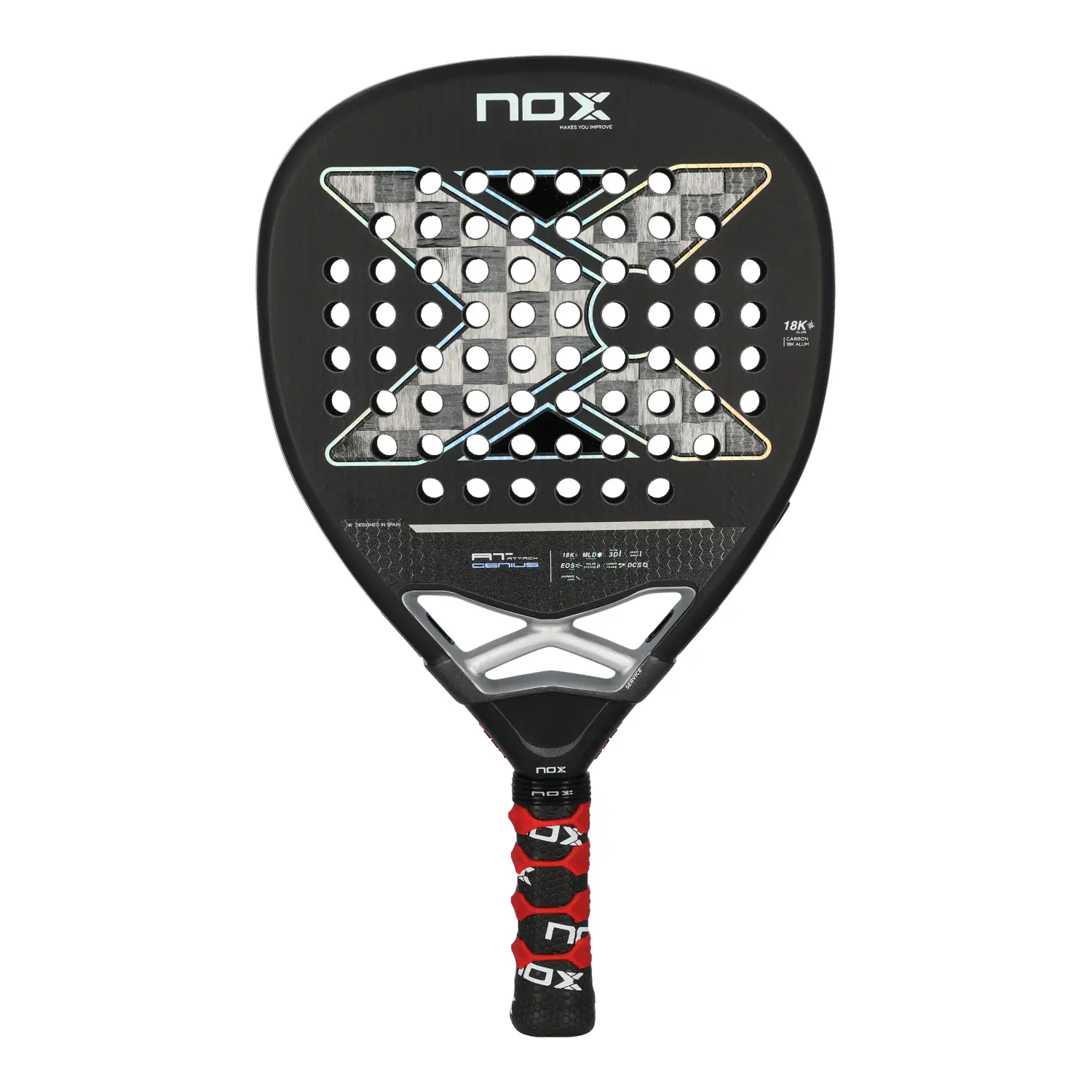 NOX At Genius Attack 18K Agustín Tapia padel racket