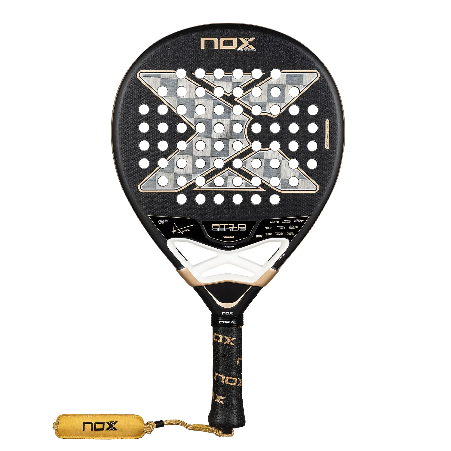 NOX AT10 Genius 18K Alum by Agustin Tapia padel racket