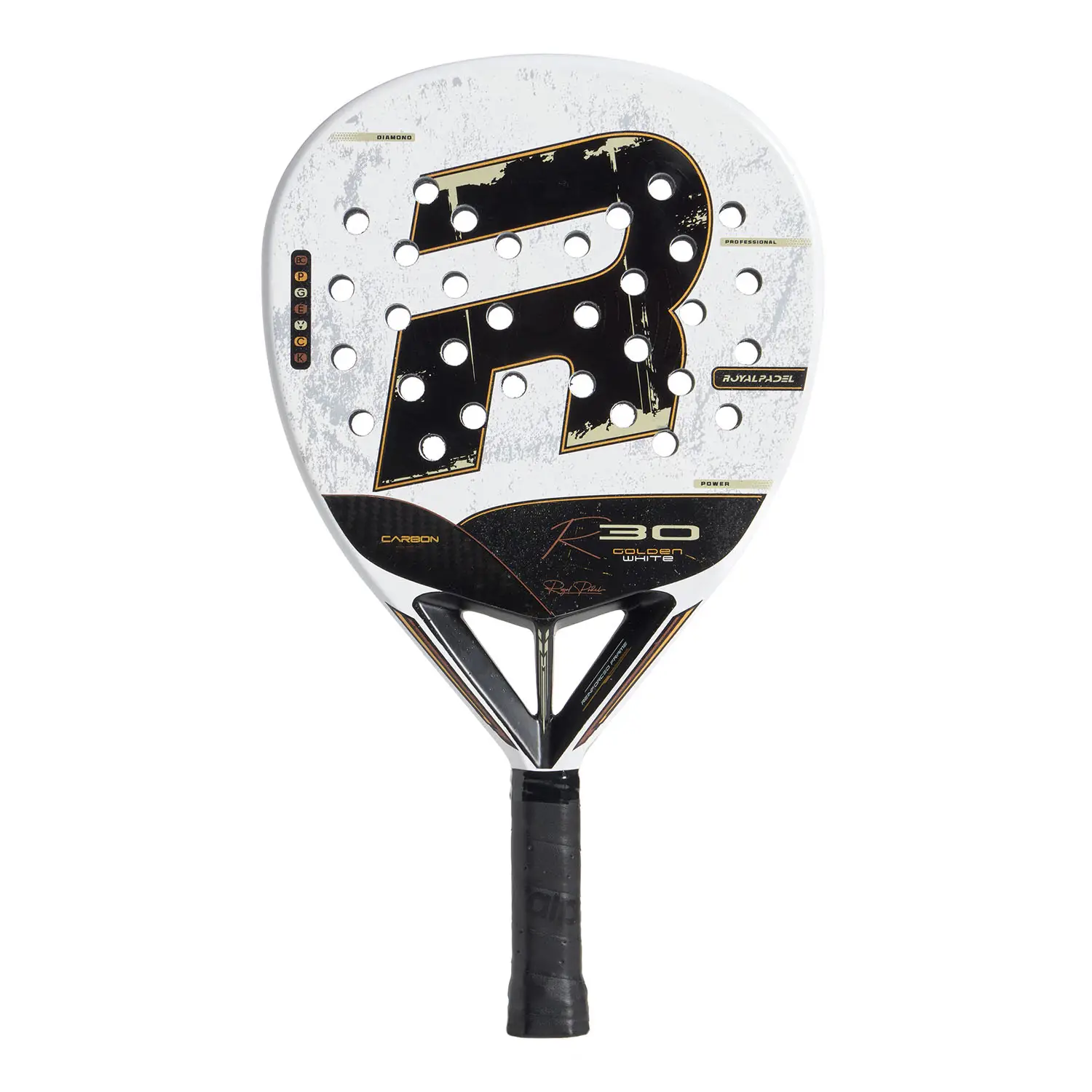 Royal Padel RP R30 Golden White padel racket