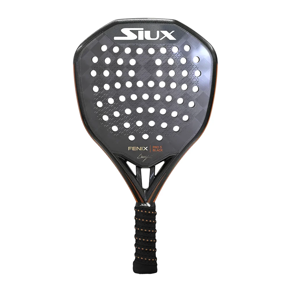 Siux Fenix Pro 5 Black Leo Augsburger padel racket
