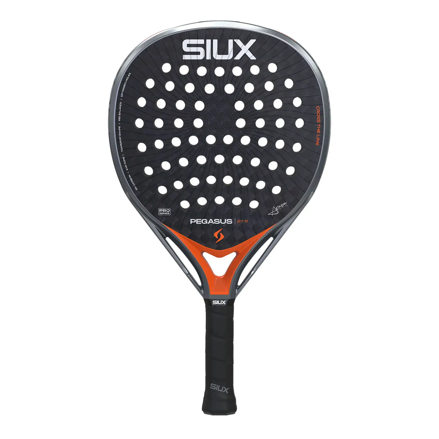 Siux Pegasus Pro Lava Orange padel racket